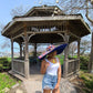Blue & Red Large Floppy Hat