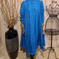 Blue Fit and Flare Dress