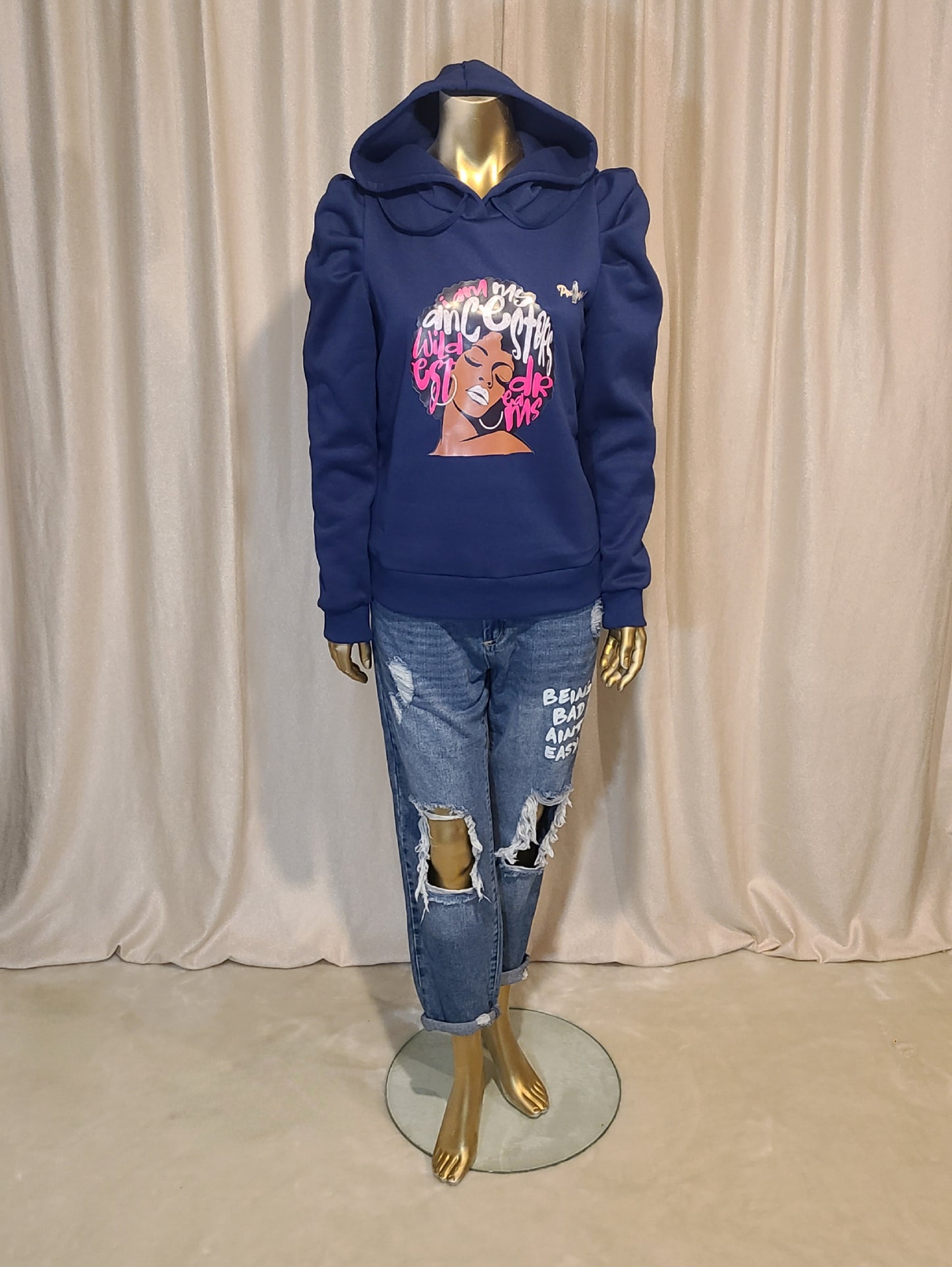 Puff Sleeve Hoodie Style 2