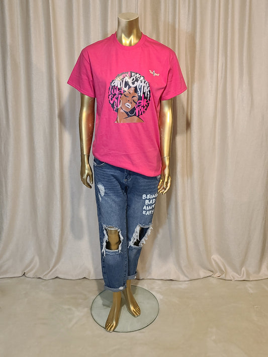 Pink T-shirts
