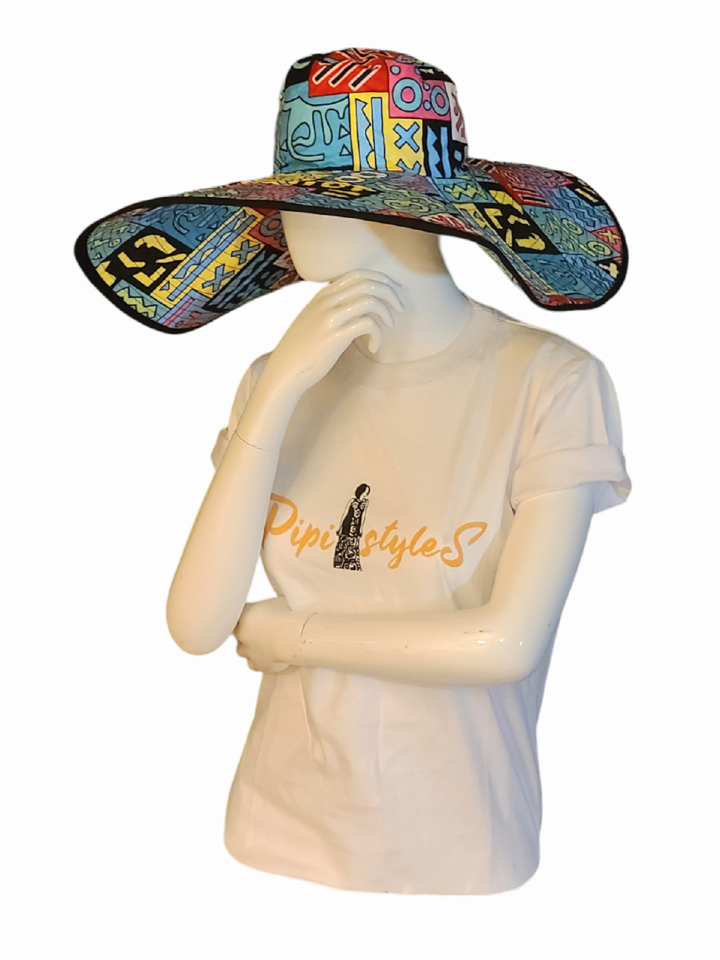 Multi-Pattern Floppy Hat